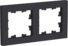 Рамка универсальная Systeme Electric AtlasDesign 2-м. карбон картинка